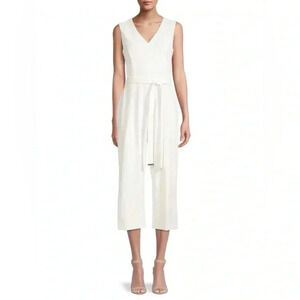 Tommy Hilfiger Sleeveless Jumpsuit- White